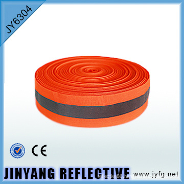 High visibility Polyester single face reflective printed ribbon